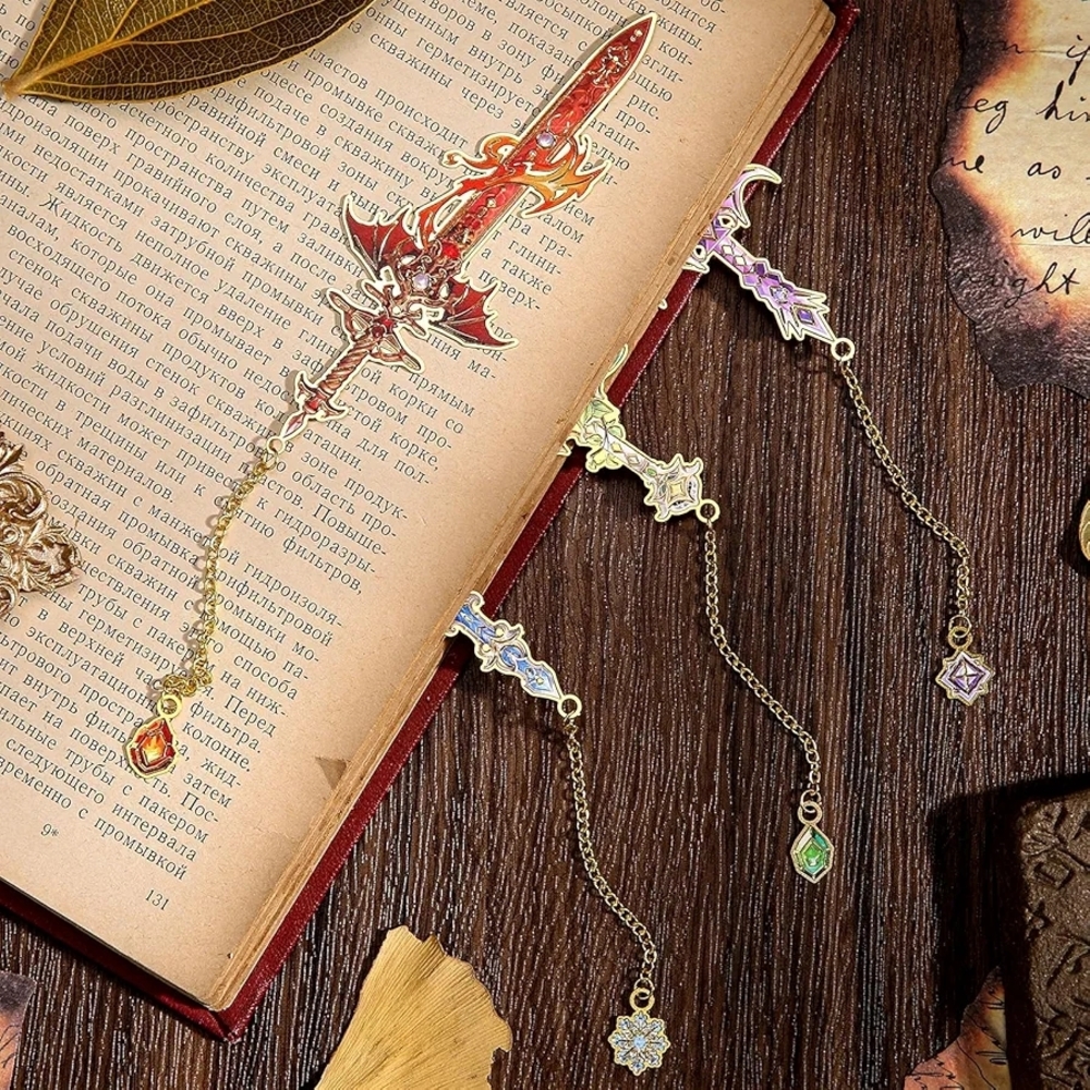 Colorful Sword-Shaped Bookmarks - Picture 7 of 9